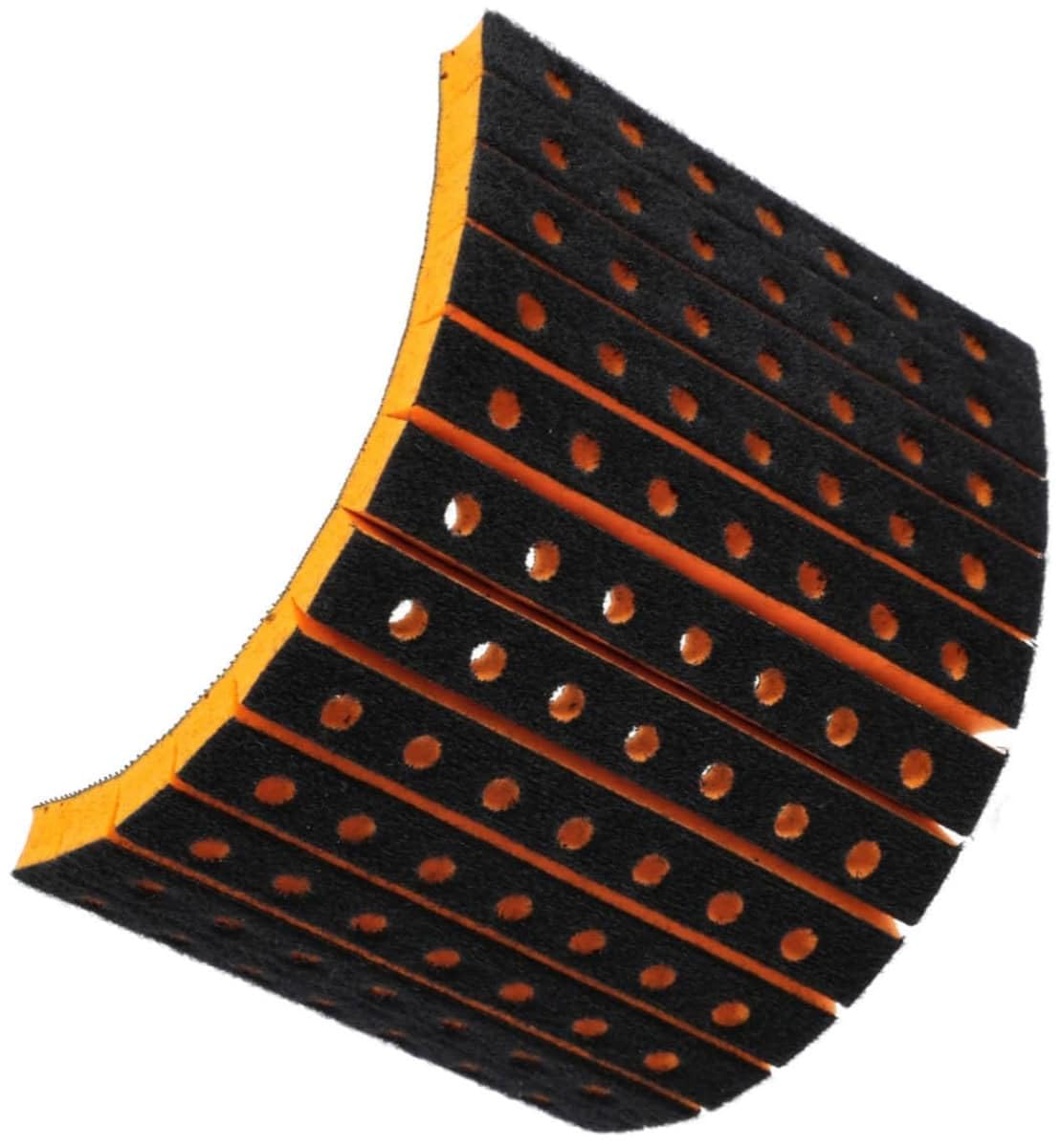 Maak kennis met de Mirka Profile Foam Interface, een slimme combinatie van een adaptief schuimpad en Mirlon Total® VF 360 pads. , Het is ontwikkeld om het schuren van profielen, groeven en gebogen