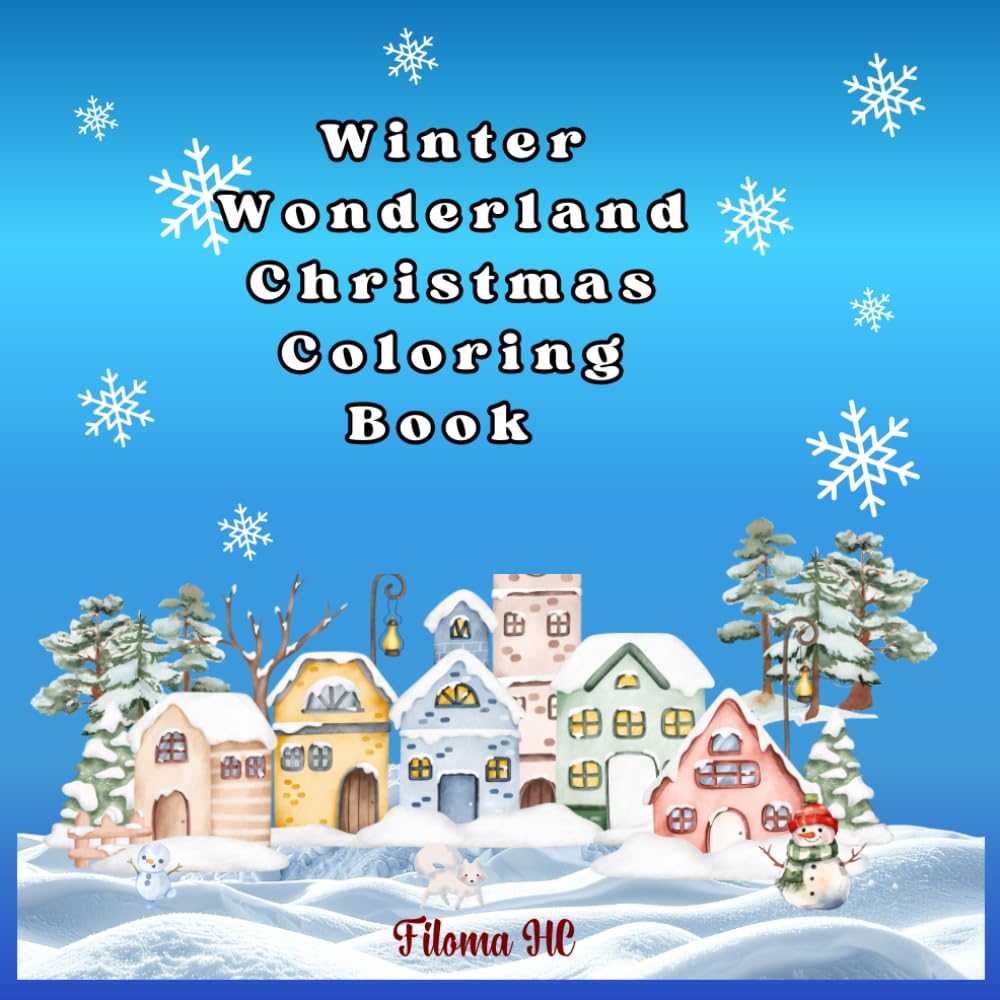 Winter Wonderland Christmas Coloring Book