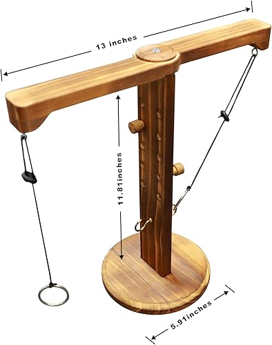 Miniatura 6 de Cogiol Juego de lanzamiento de anillos para adultos, divertidos juegos de ganchos y anillos con cuerda y ganchos para uso en interiores y