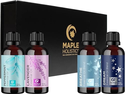 Juego de aceites esenciales de aromaterapia de alta calidad, aceites esenciales extra grandes 100% puros para difusores, juego de regalo de