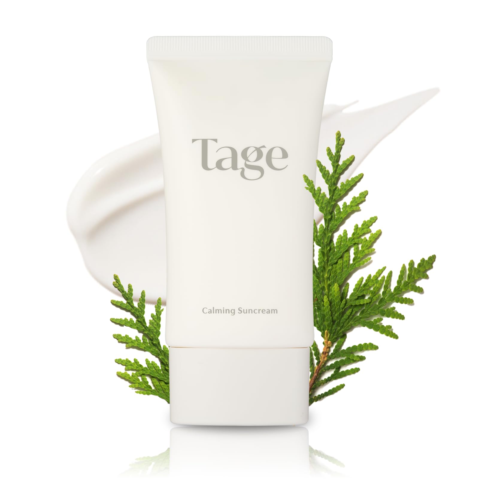 - Calming Suncream in Cyprest, Hydrate Moisturizing Face Sunscreen Lotion with Cypress Water, SPF 50+/PA++++, Not Tested on Animals [France EVE Vegan], 1.3fl.oz/40ml