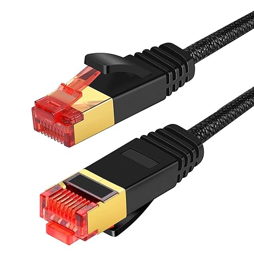 ANNNWZZD Cable Ethernet Cat 8 de alta velocidad Cat8 de red LAN RJ45, cable de conexión LAN de 40 Gbps, 2000 Mhz para módem, enrutador, juegos, PC