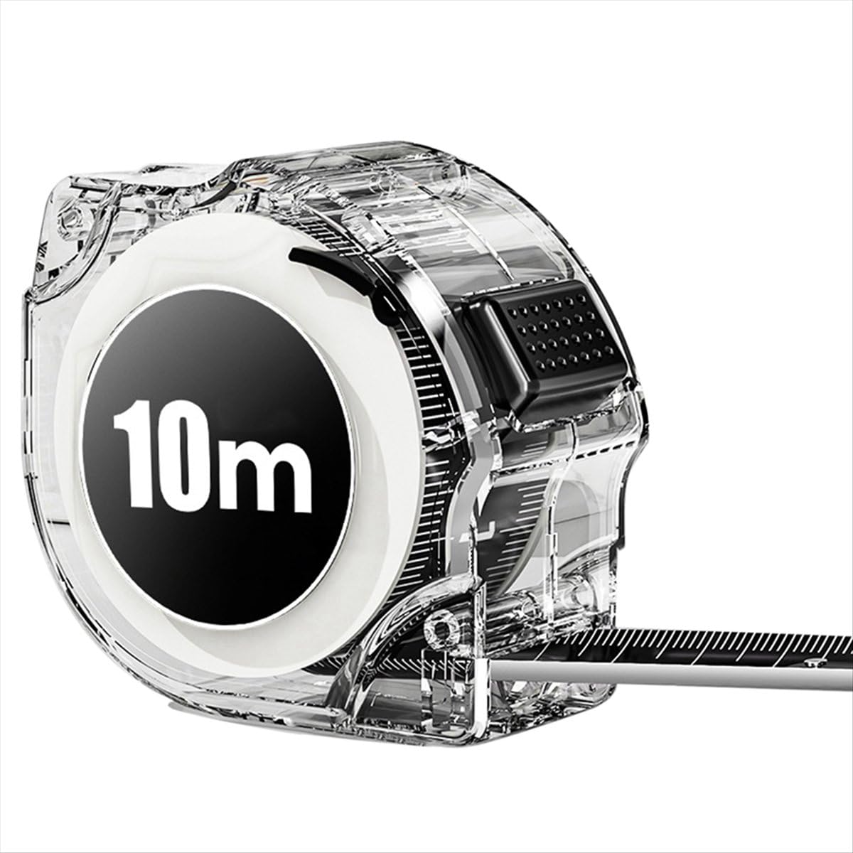 BPQiang 10M Tape Measure High Precision Digital Measuring Ruler Waterproof Woodworking Tools Black