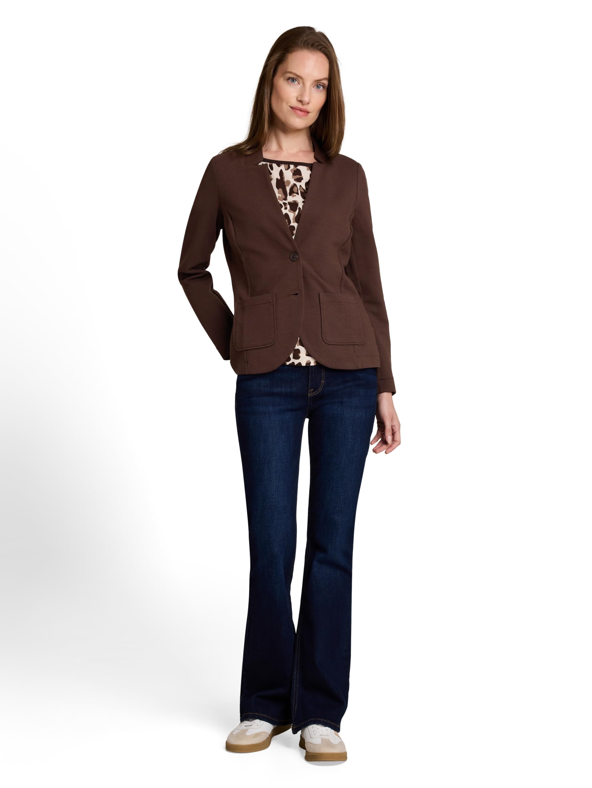 TOM TAILOR Damen Basic Ottoman Blazer mit Taschen – Ansicht 2