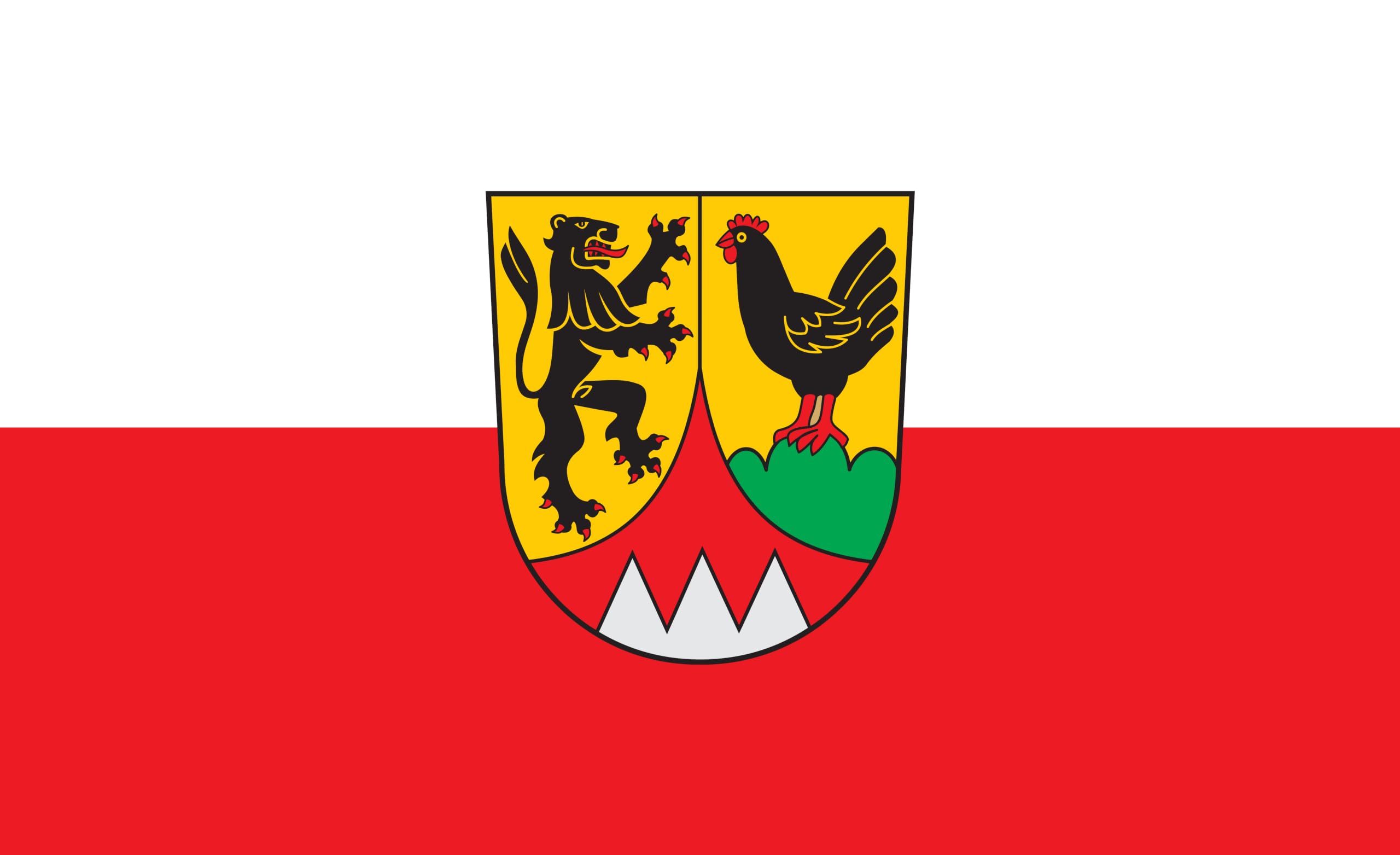 Drapeau Hildburghausen, Thuringe, ultra bateau, 150 x 90 cm