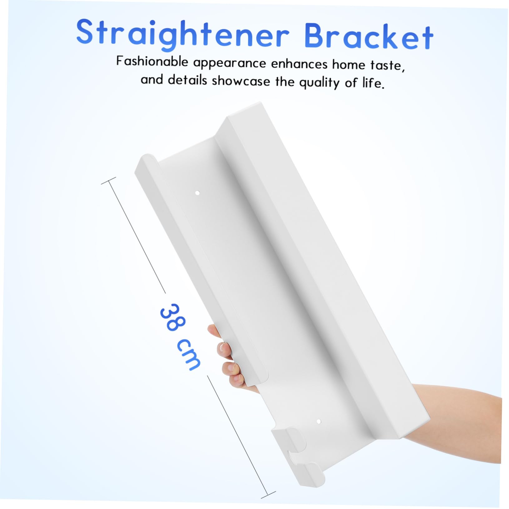 Mobestech Wandhalterung Aluminium Haartrocknerhalter ohne Bohren für Lockenstab und Glätteisen Badezimmer Organizer Platzsparend Hitzebeständig