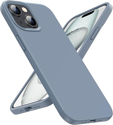 Funda diseñada para iPhone 15, funda de silicona protección contra caídas de grado militar forro de microfibra antiarañazos funda de silicona ultra