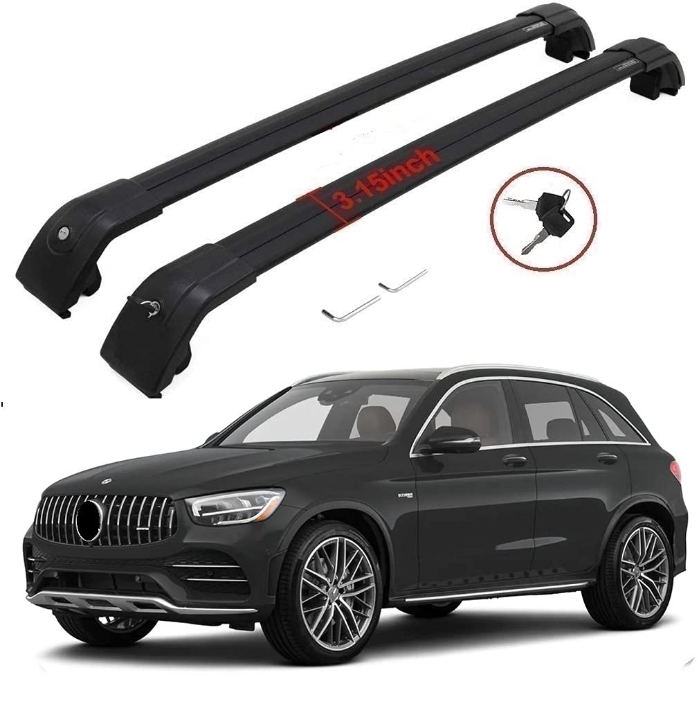 SAREMAS Black roof Cargo Rack bar for Mercedes Benz GLC Class GLC43