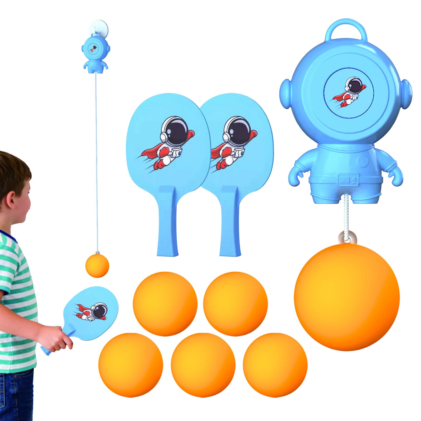 Gioco da porta pong, da appendere e da appendere, regolabile, materiale ABS PP con lunghezza del filo di 90 cm, include racchetta e palline per bambini, per due giocatori, feste al chiuso, esercizi