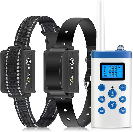 PetJoy 2 in 1 Bark Training Collar Combo. Modes; Beep, Vibration &Shock