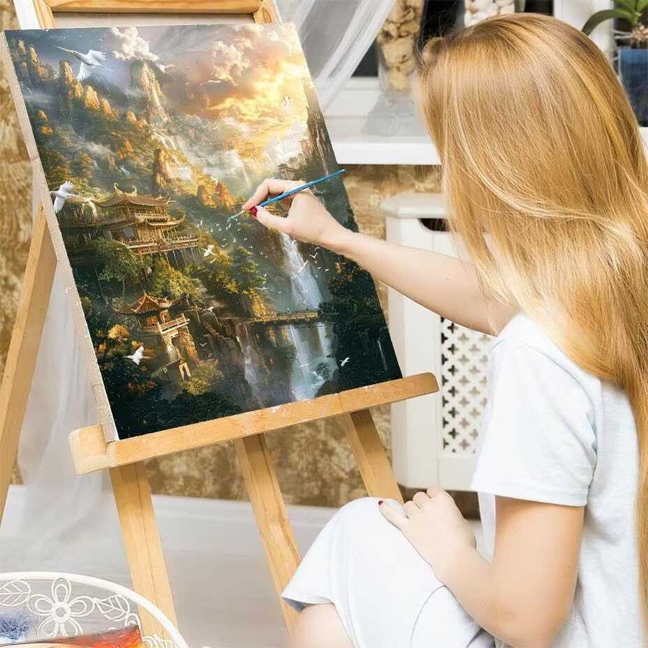 Paint by numbers para adultos sin experiencia con lienzo 90x120cm 7