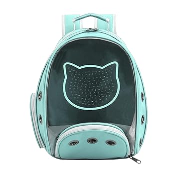Ali Shipping Pet Carrier Backpack Space Capsule Dog Cat Outdoor Carrying Bag Blue