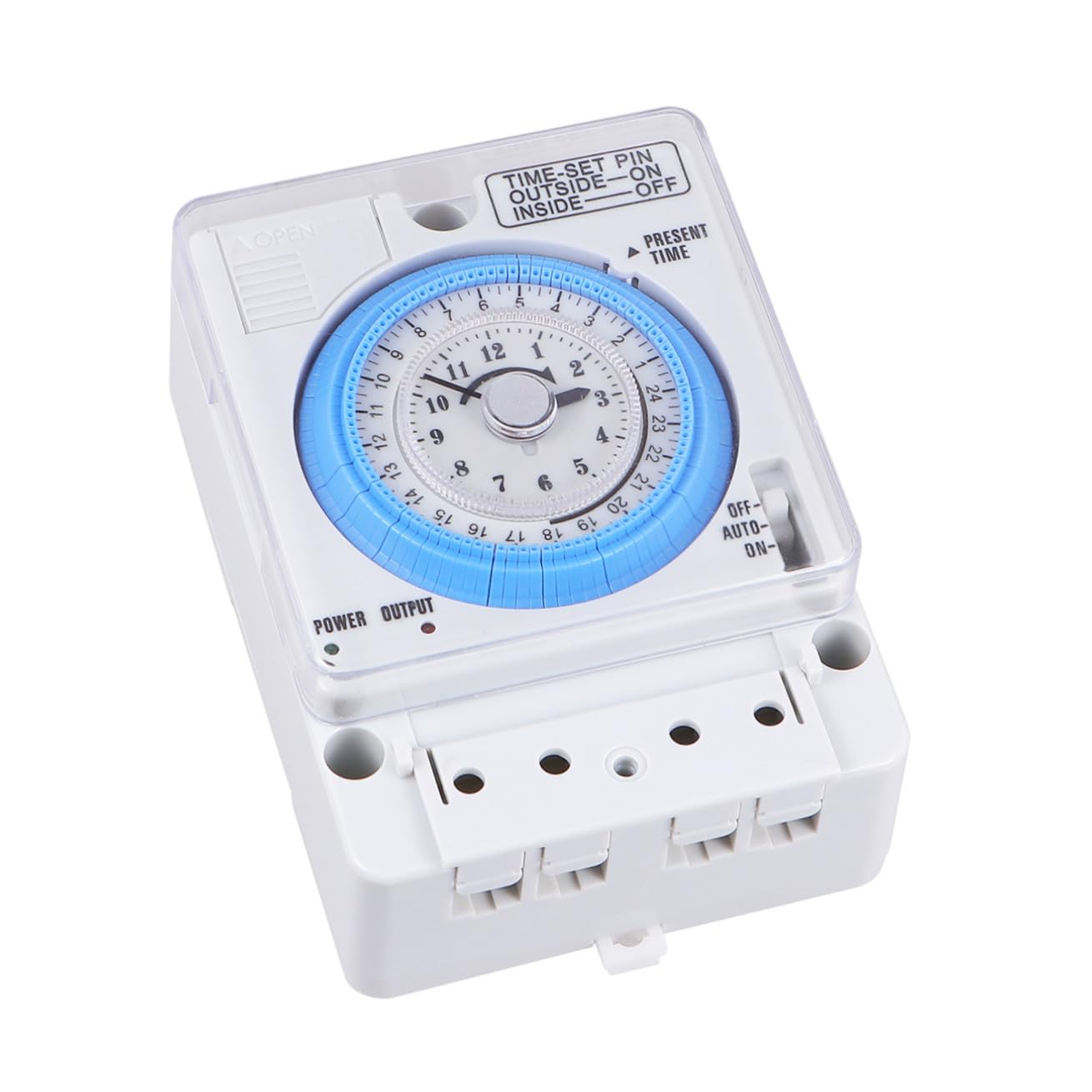 BESPORTBLE Mechanischer Zeitschalter für Küche 110-230vac Weiß aus PC mit Präziser Zeitschaltuhr und Einfachem Design zum Backen und Haushalt