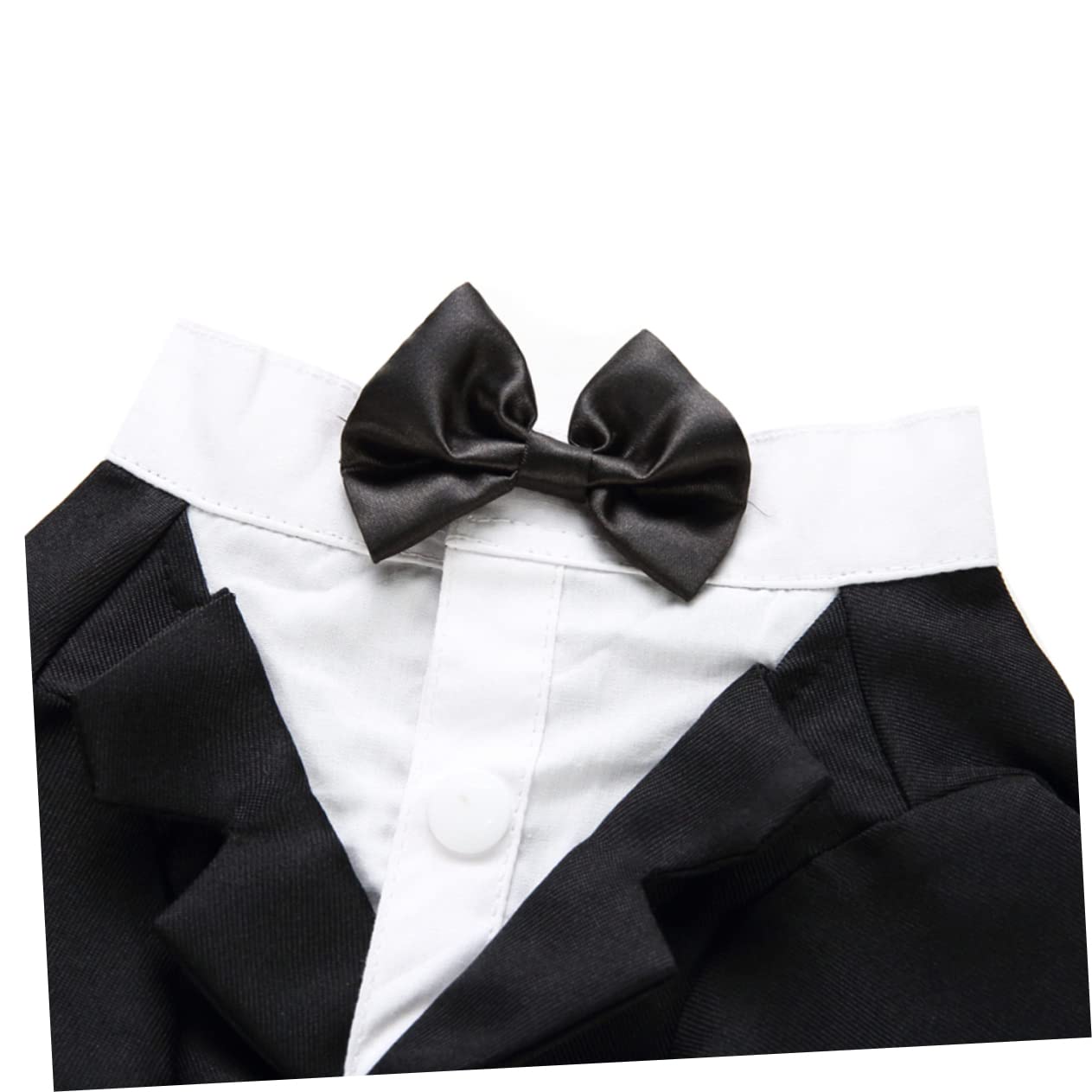 FOMIYES 3stücke Hundekostüm Für Besondere Anlässe Elegantes Schwarzes Anzug-Outfit Mit Fliege XL Komfortable Und Stilvolle Haustierbekleidung Für Hochzeiten Partys Und Feiertage