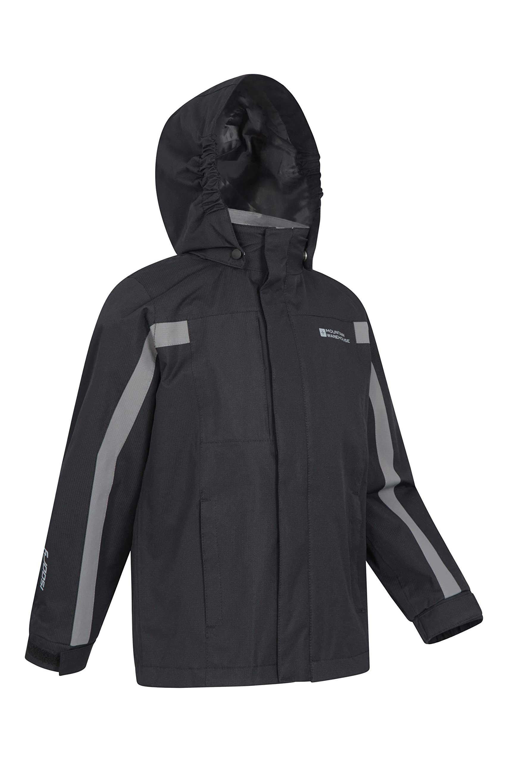 Mountain Warehouse Veste Samson Enfants - Poignets réglables, Poches, Capuche Réglable, Imperméable, Coutures Thermosoudées - Manteau Printemps L’été