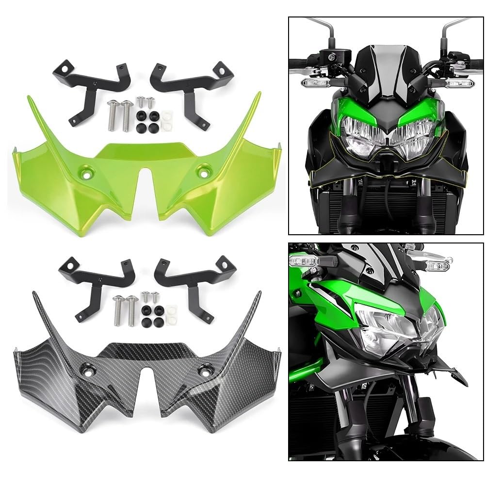 Pasuje do Kawasaki Z650 2021-2025 przednia aerodynamiczna płetwa owiewka przedniej szyby skrzydło Shell pokrywa motocykl Winglet Aerodynamiczne Winglety Motocykla