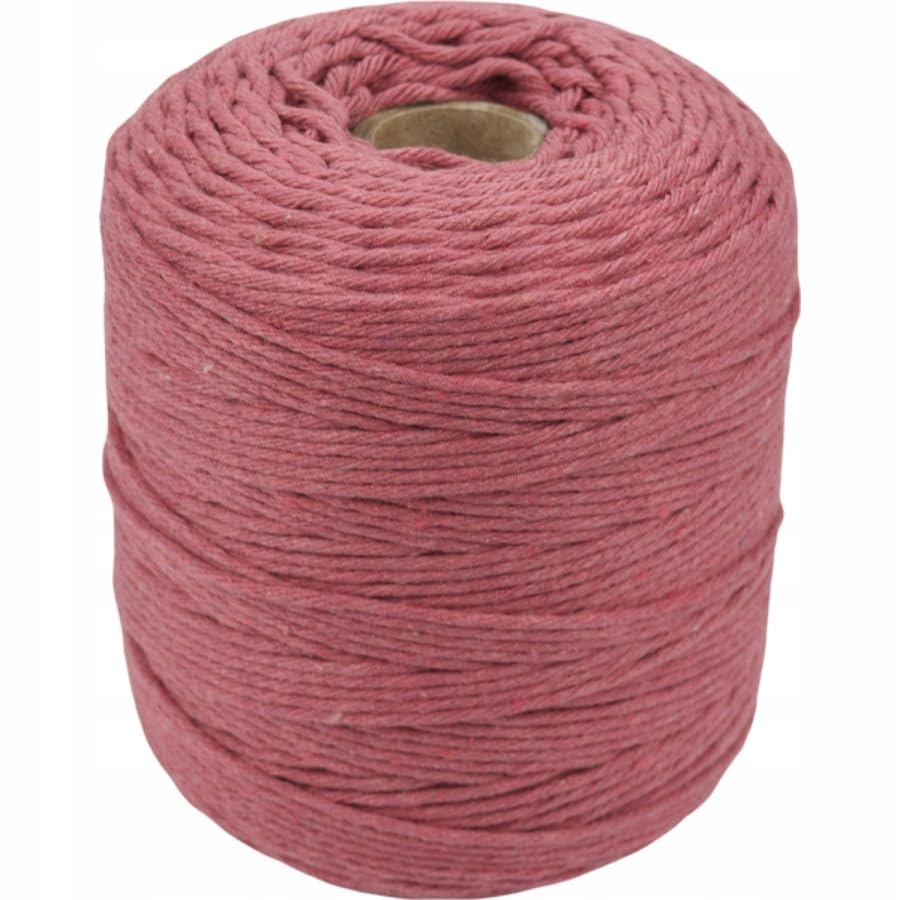 29 Colors 3mm Braided Macrame 100% Cotton Cord Crafting, Jewelry Making & Rustic Home Décor String Rope Craft Project DIY Supply Soft Nartural Knotting Boho Decor Knitting (Dirty rose, 100m)