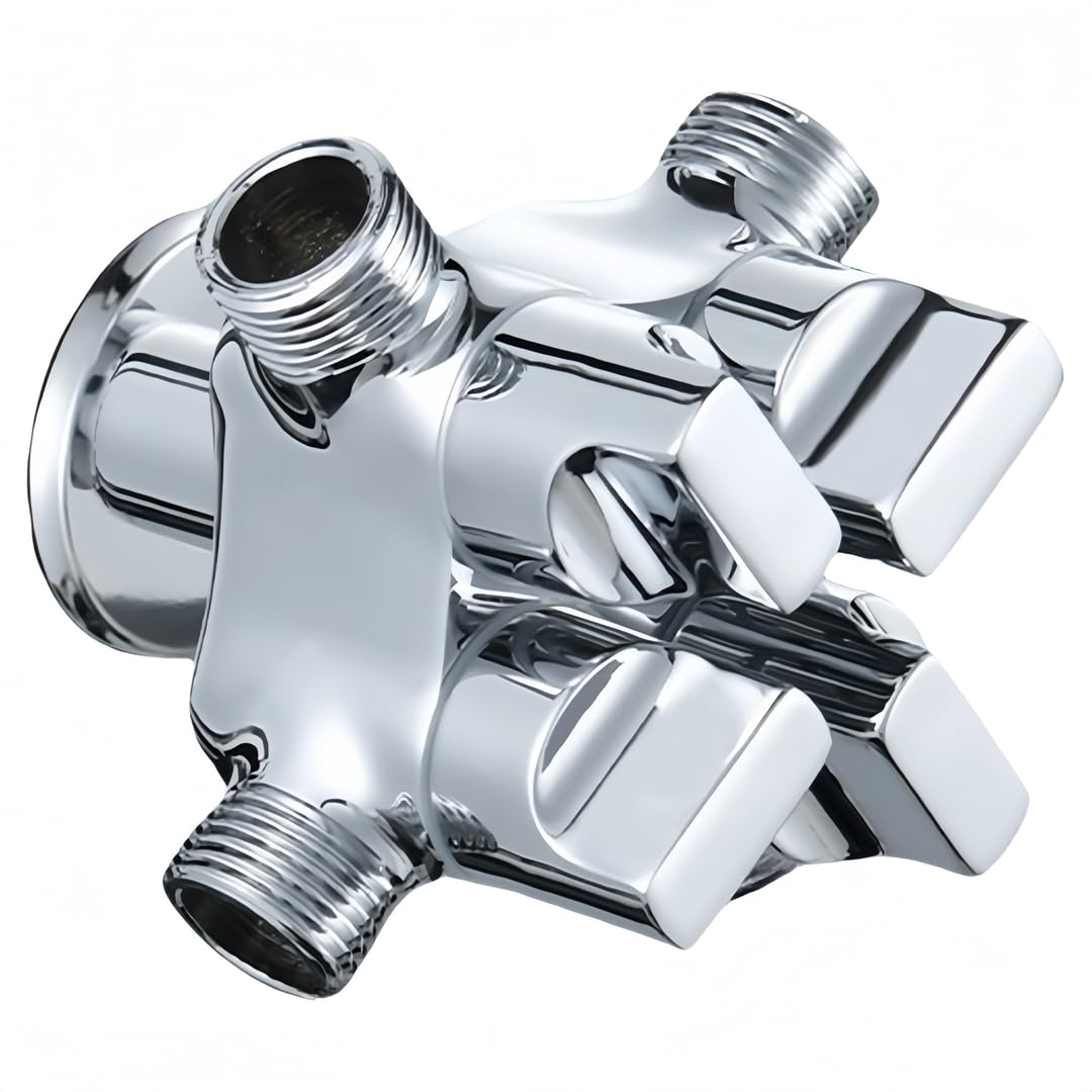 Llave De Paso Agua Válvula Desviadora De Control Independiente Con Ángulo G1/2 De Entrada Y Salida Engrosada 4 Interfaces G1/2