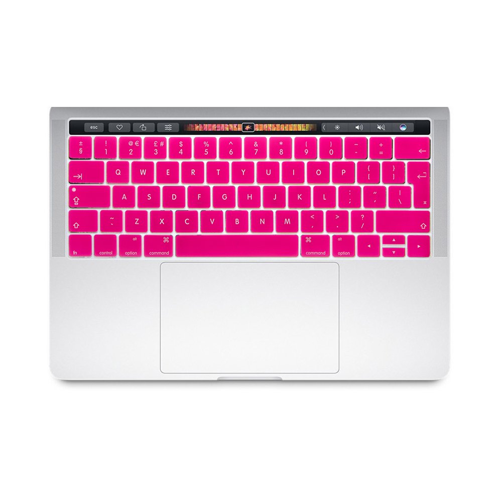 Se7enline Compatible with Macbook Keyboard Cover Skin for Mac Neo & Air 13/15 & Pro 14/16 inch (M5 M4 M3 M2 M1 A18 Pro) 2026/2025/2024/2023/2022/2021 Silicone Waterproof Dustproof EU Layout,Black — view 65
