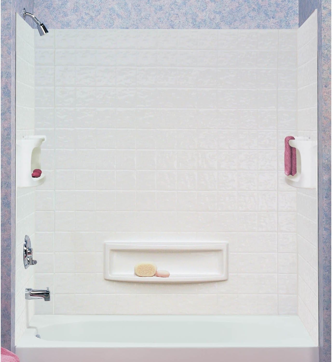 ASB 39094 Distinction Tub Wall, White, 3-Piece