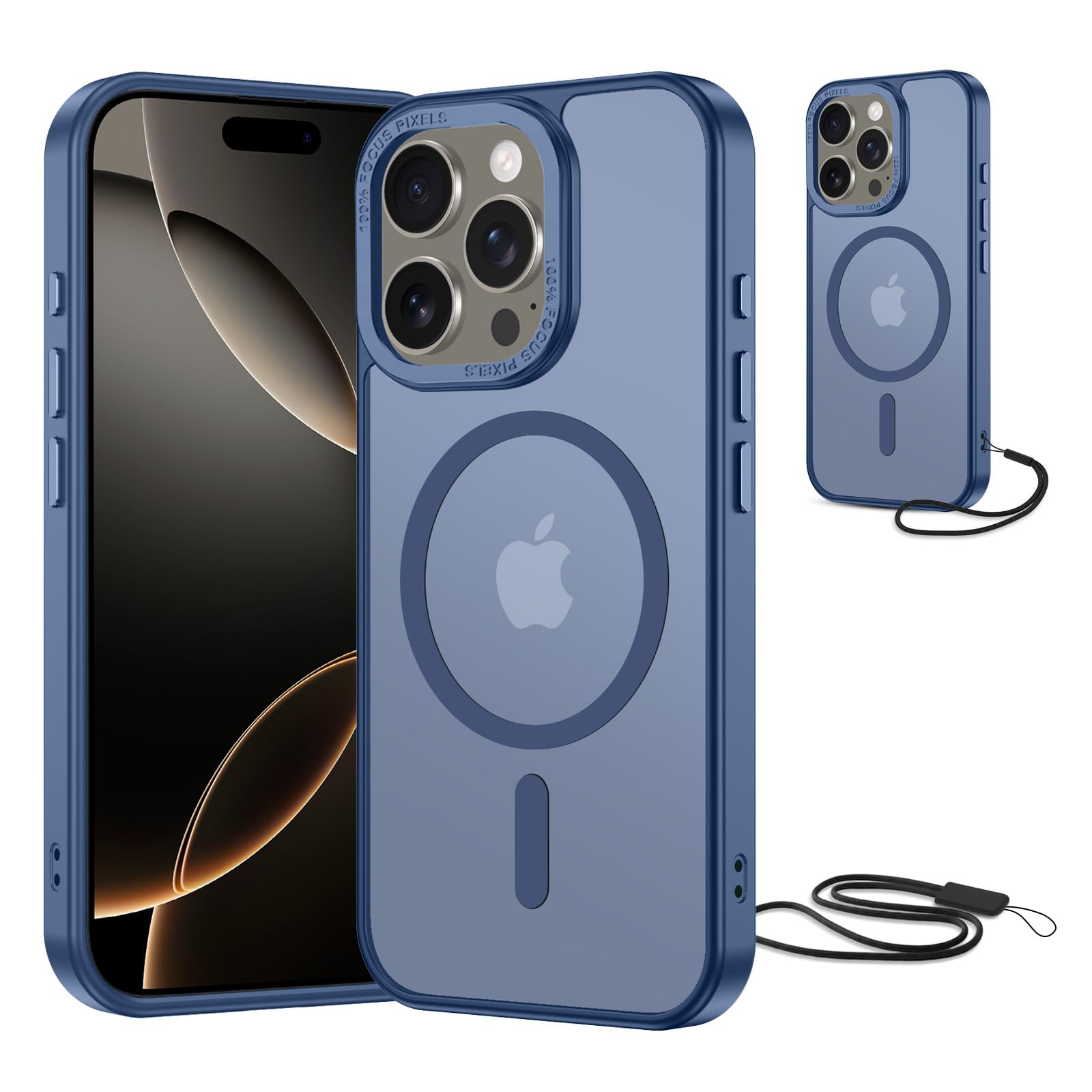 NEW'C Magnetisch Hülle für iPhone Serie kompatibel mit MagSafe Ultimate, stoßfest – starker Magnetismus und militärischer Schutz