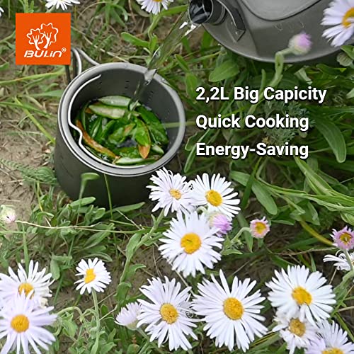 Bulin Camping Kettle 2.2 L Outdoor Tea Kettle Ultralight Camping Kettle for Home Camping Trekking Hiking Picnic - Image 5