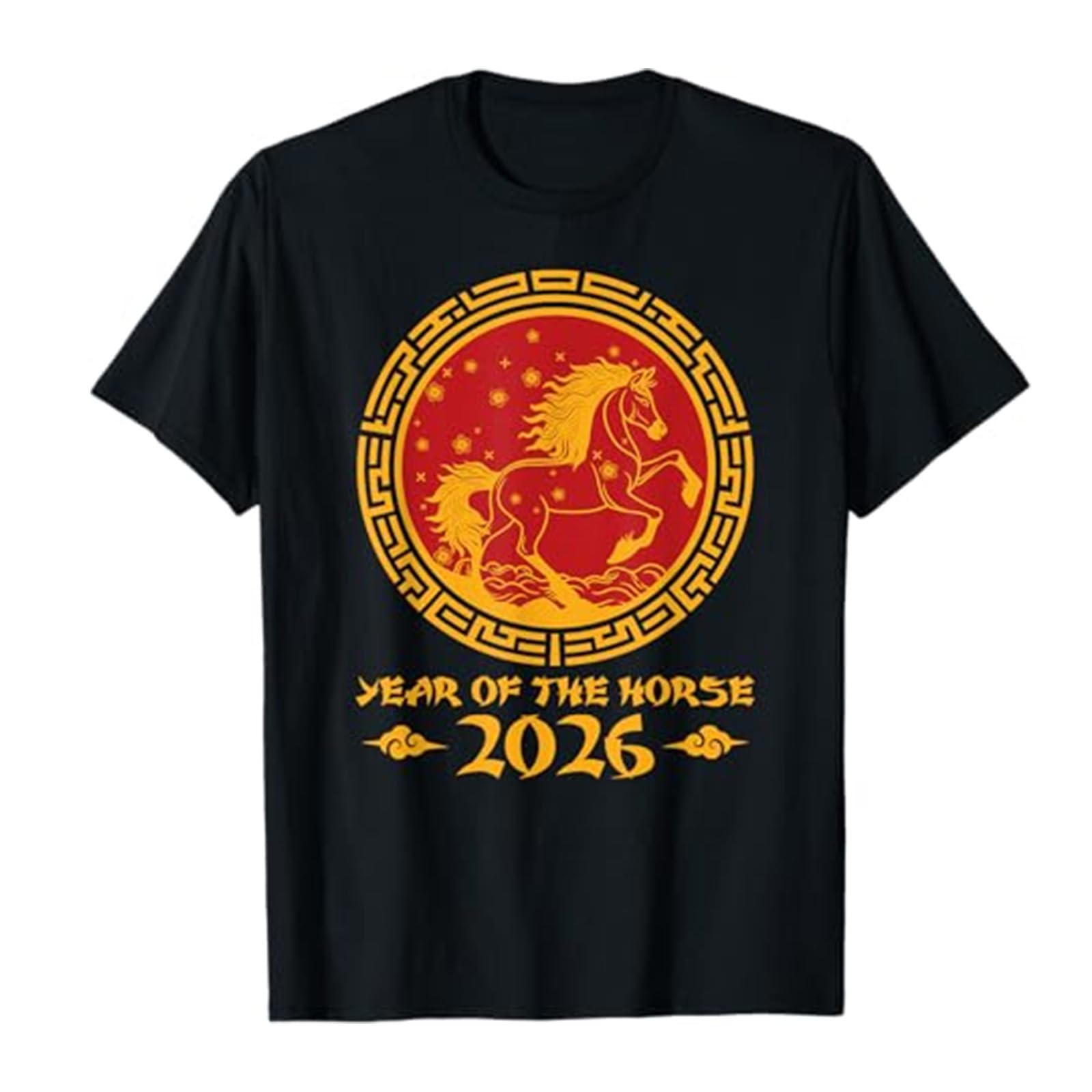 Brand-dashcos Chinese New Year 2026 T-Shirt Year of the Horse 2026 Lunar Happy New Year Shirts
