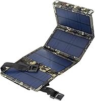 Vista 1 de Portable Foldable Solar Panel Charger USB Power Bank for Outdoor Emergency Charging Multi Device Compatible with High Conversion Efficiency for