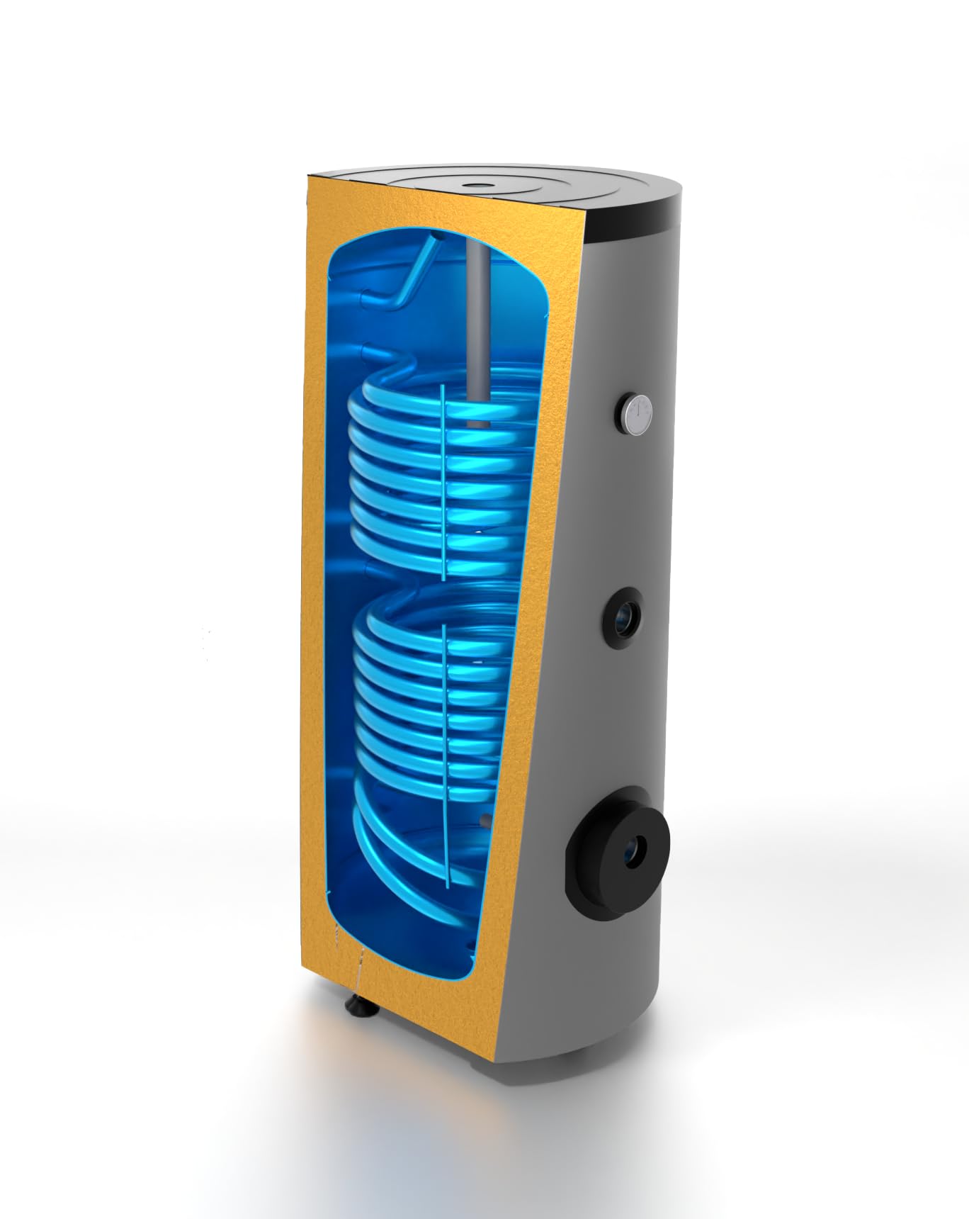 SUNEX® Solarthermie mit Speicher 200L 2WT, 2x Kollektoren AMX 2.0 + Flachdachmontageset + 15m Doppelrohr + Solarregler PWM + Pumpengruppe + Ausdehnungsgefäß + 10L Solarflüssigkeit