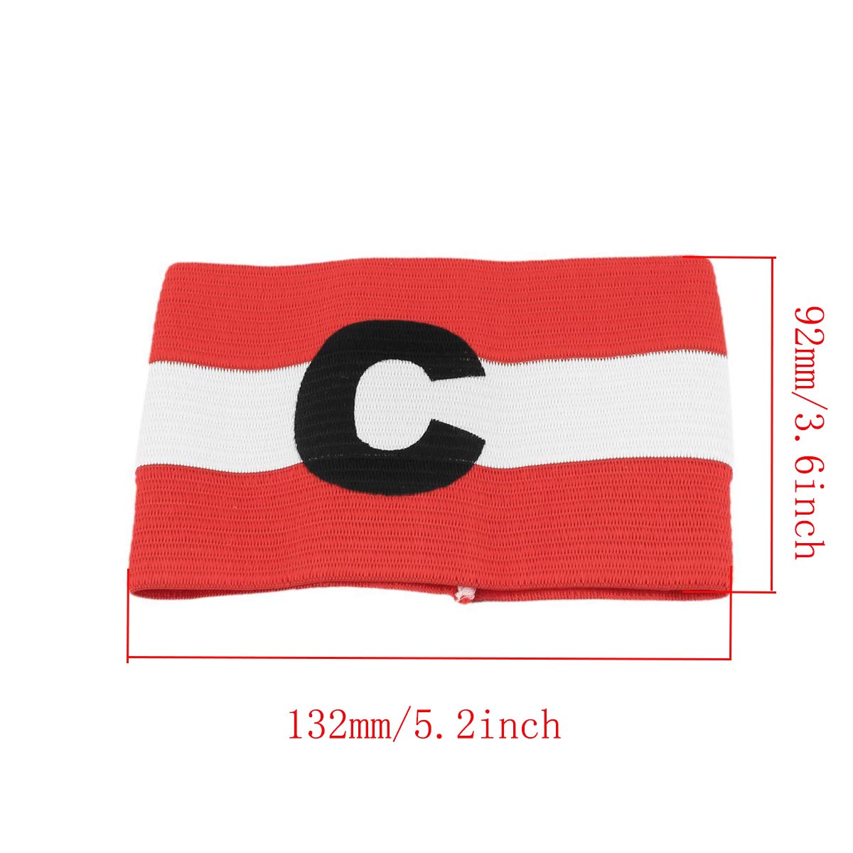 Lot De 3 Brassards De Capitaine De Football - Noirs, Réglables Velcro, Pour Enfants Et Adultes