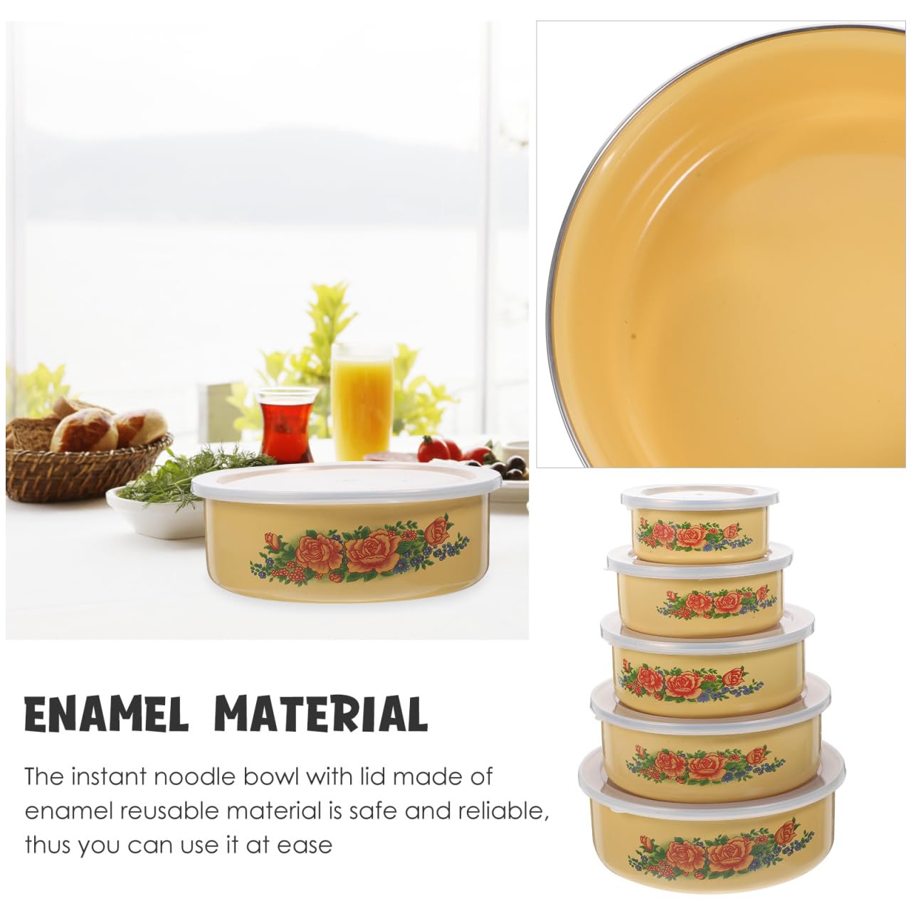 Winco WWB-18 Wooden Woven Salad Bowl, 18-Inch, SET OF 4