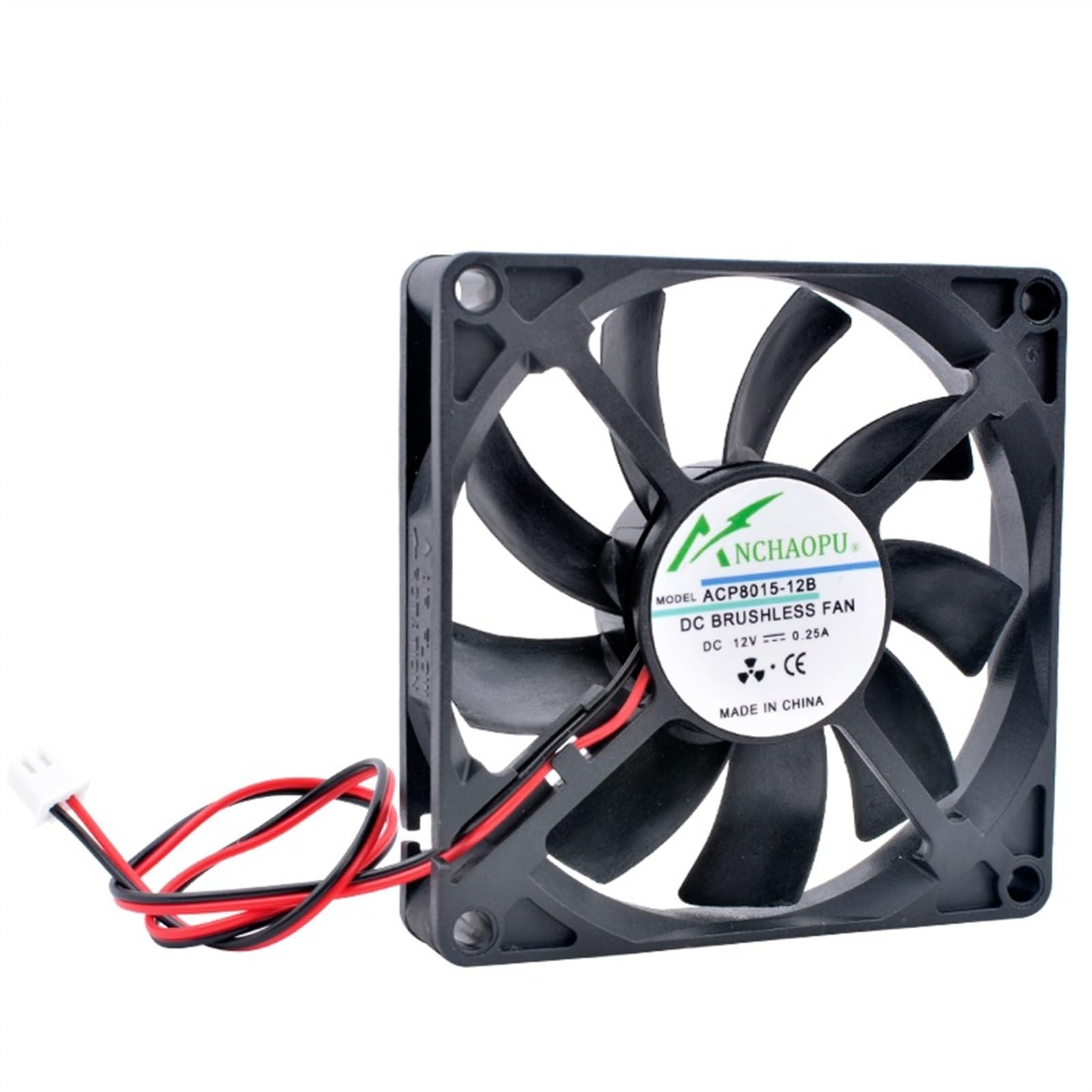 FCARUMIQP ACP8015 8cm 80mm Fan 80x80x15mm DC5V 12V 24V 2pin Cooling for Router Chassis Power Supply Charger Inverter(5V Double ball)