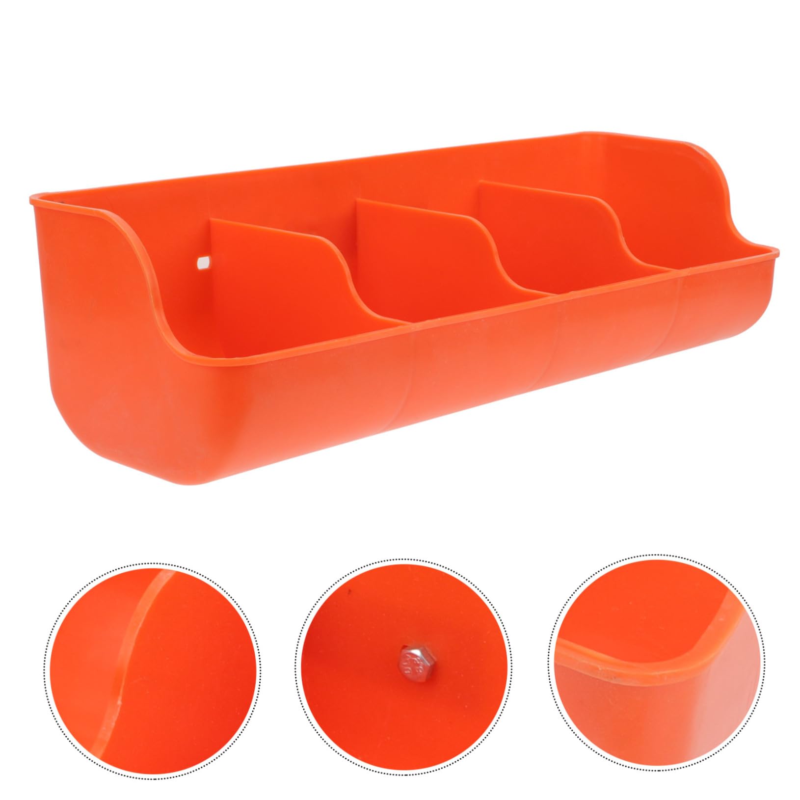DOITOOL Abbeveratoio per Maiali in Plastica Pp 4 Scomparti, Resistente All'usura e Adatto a Suinetti, per Allevamenti Suine e Mangiatoia Funzionale Stile Casuale