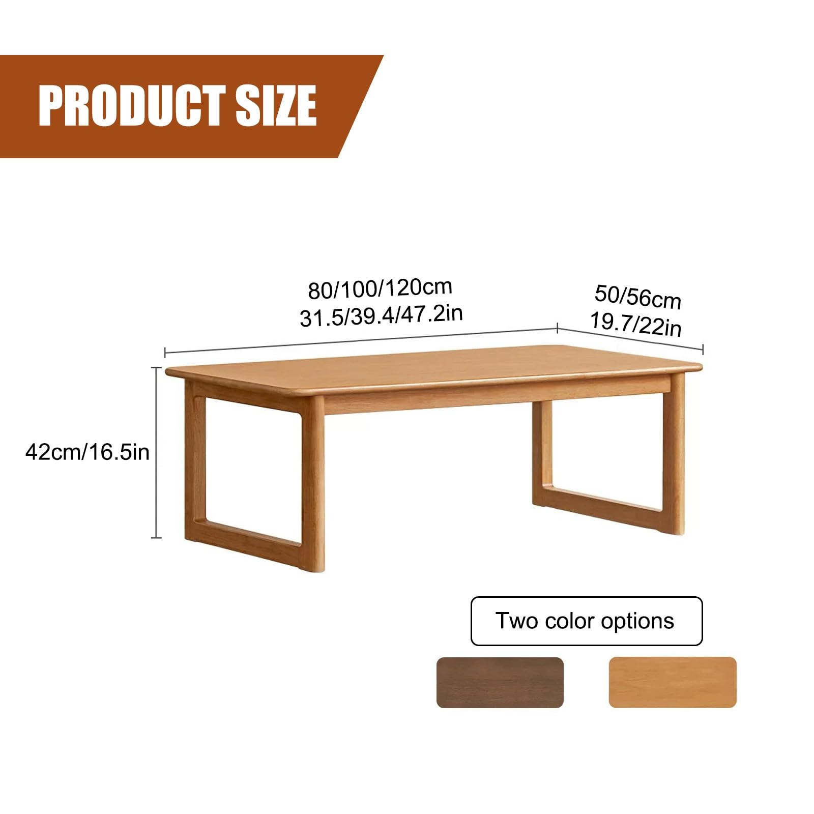 Mesa de Centro Plegable de Madera Mesa de Suelo Bajo Espacio Pequeño