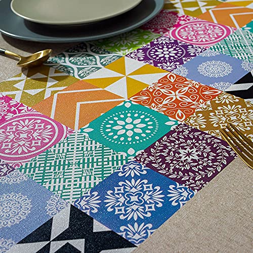 Nappe en PVC imperméable résistante chaleur motif points 90x140 - 5
