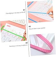 Vista 7 de NUOBESTY Bolsa de borrado en seco, borradores de pizarra blanca, carpeta de archivos de plástico, billetera de plástico de gran tamaño, bolsillos