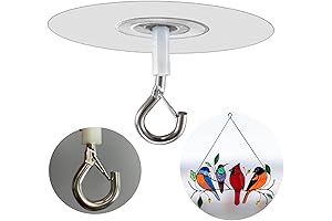 No Hole Adhesive Ceiling Hooks for Indoor Outdoor Heavy Duty Hanging Decor