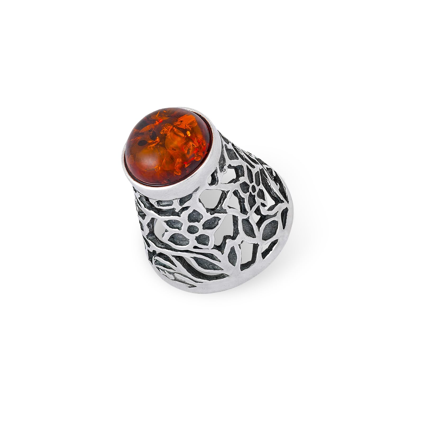 Dedal de plata con ámbar, plata de ley oxidada, coleccionable, recuerdo decorativo, regalo para coleccionistas