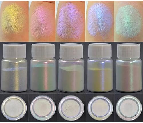 Miniatura 6 de Kit de pigmentos nacarados de mica, polvo de resina, 13 colores para aurora, colorantes, resina epoxi, tonificación de color, brochas de pintura