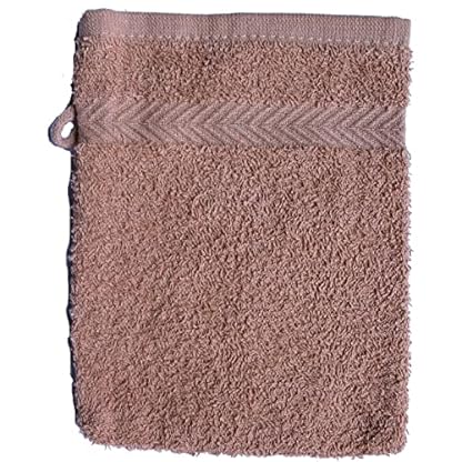 KH-Haushaltshandel 10er Pg. Waschhandschuh Uni Walk Frottier, mit Borde, ca. 16x21cm, Waschlappen, 100% Baumwolle (Sortiert) – Bild 4