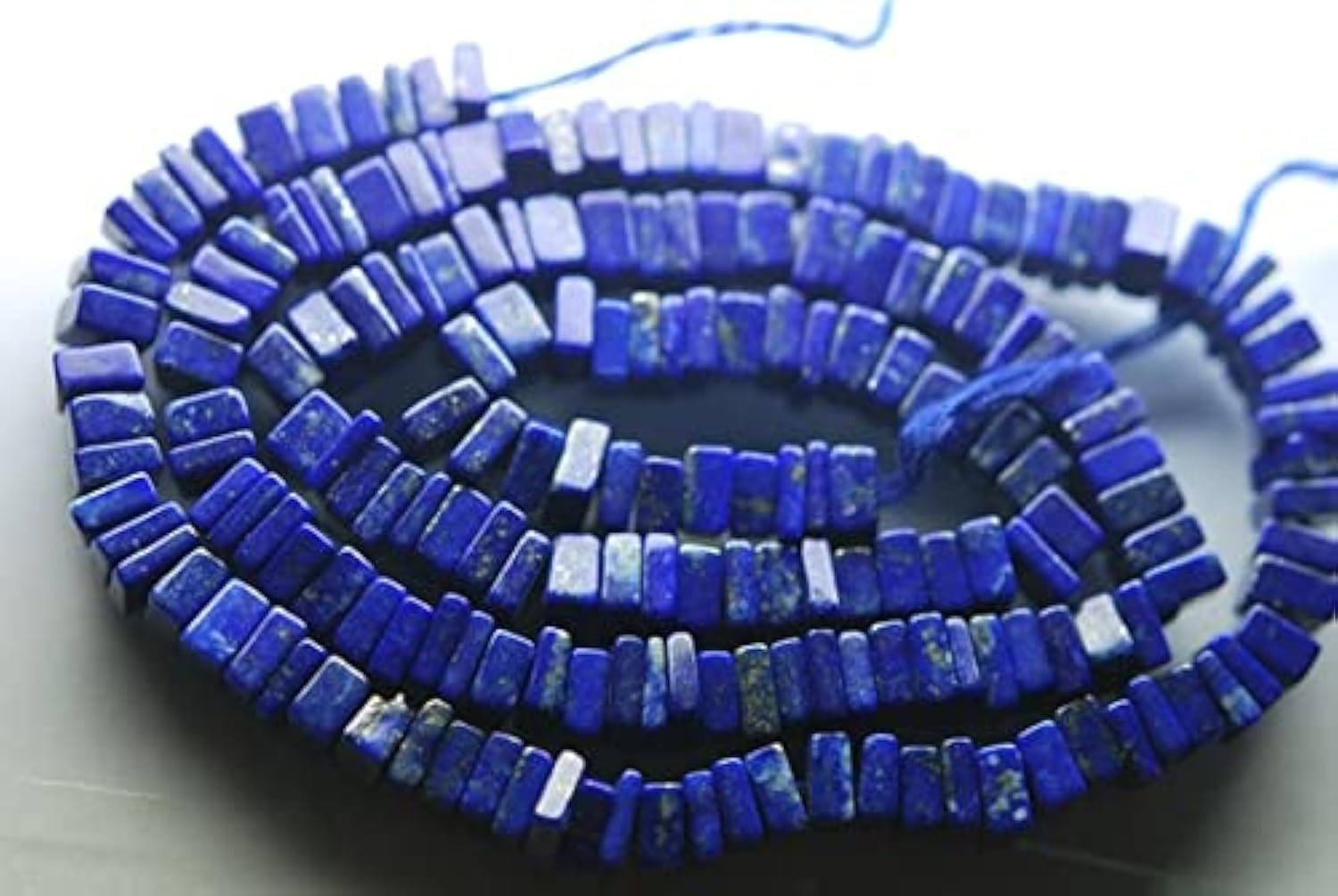 Perles de lapis lazuli bleu naturel heshi 5mm de qualite superieure