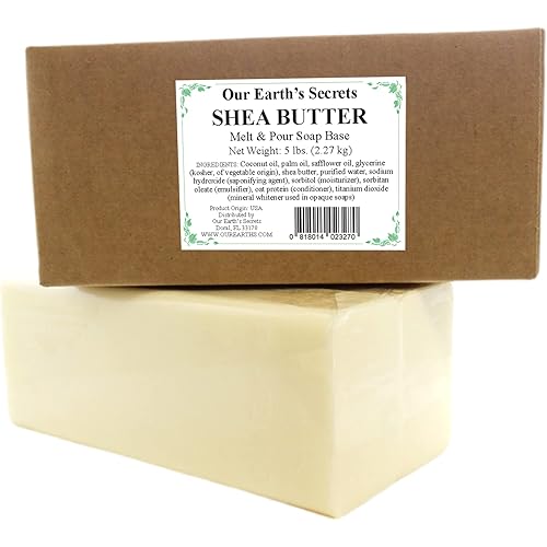 Our Earth's Secrets Shea Butter - 5 Lbs Melt and Pour Soap Base