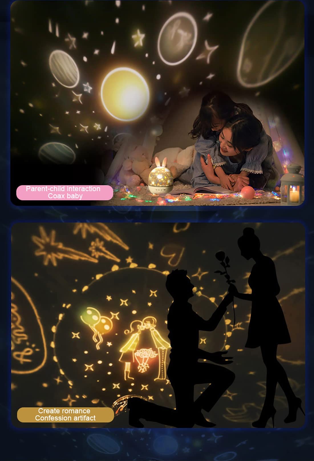 Amazon.co.jp: ドリームプロジェクションナイトランプ 子供部屋用