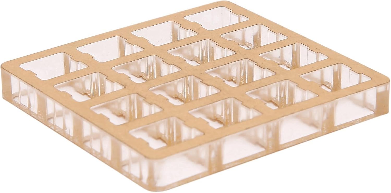 Portable Acrylic Folding Step Ladder - Transparent 1-Step Stool for Adults Ideal Small Chair for Indoor & Outdoor Use Perfect for Kitchen & Library (Blue)