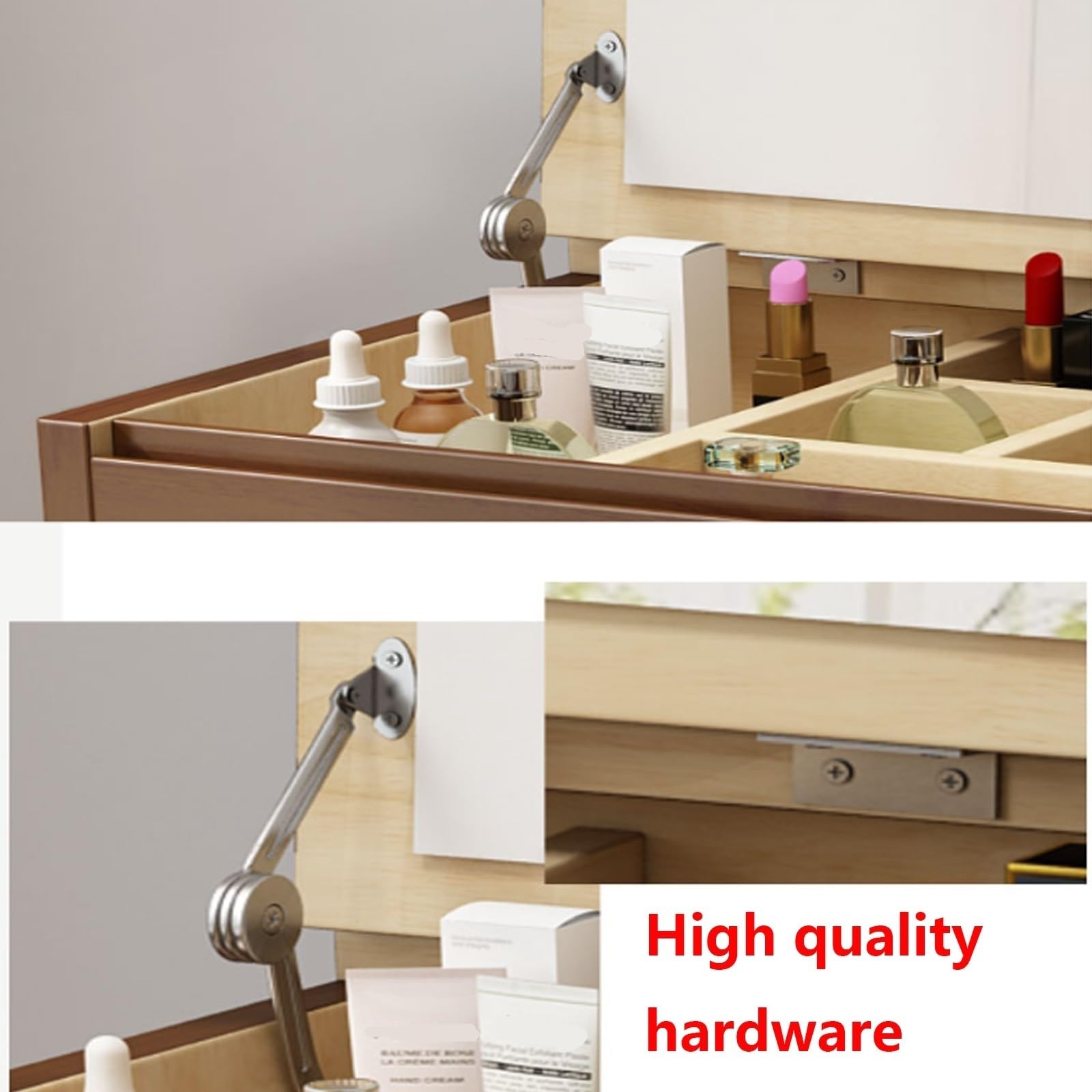 Schminktisch Set, Kosmetiktisch Mit Spiegel & Hocker, Frisierkommode Aus Massivholz Makeup Tisch Set Kosmetiktisch Für Mädchen Kosmetiktisch Computertisch Mit Große Tischplatte ( Color : C , Size : 1M