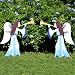 Teak Isle Printed Nativity Angel 2 Piece Set