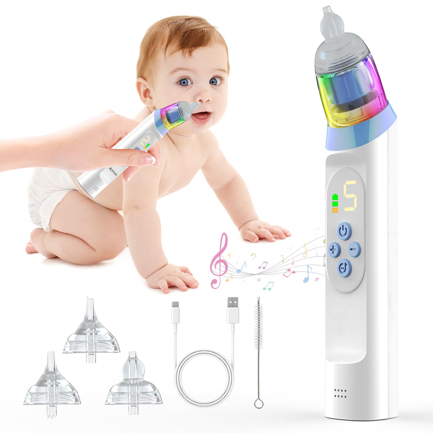 Nasal Aspirator Baby with Soothing Music & Light