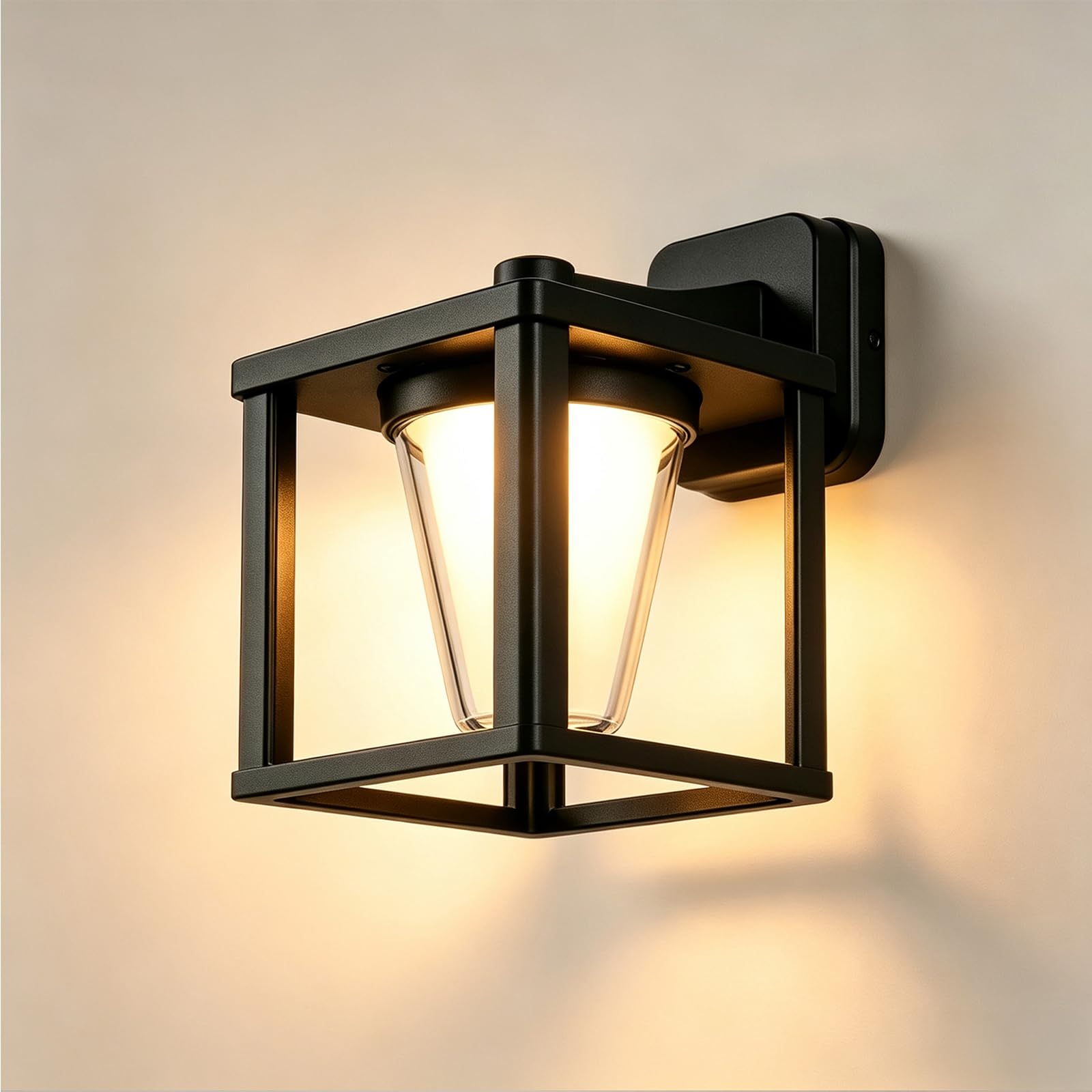Applique da Parete Esterno 15W | Lampada da Parete IP65 Impermeabile Alluminio,Bianca Calda 3000K, Applique da Interno Moderna per Giardino, Terrazza e Garage