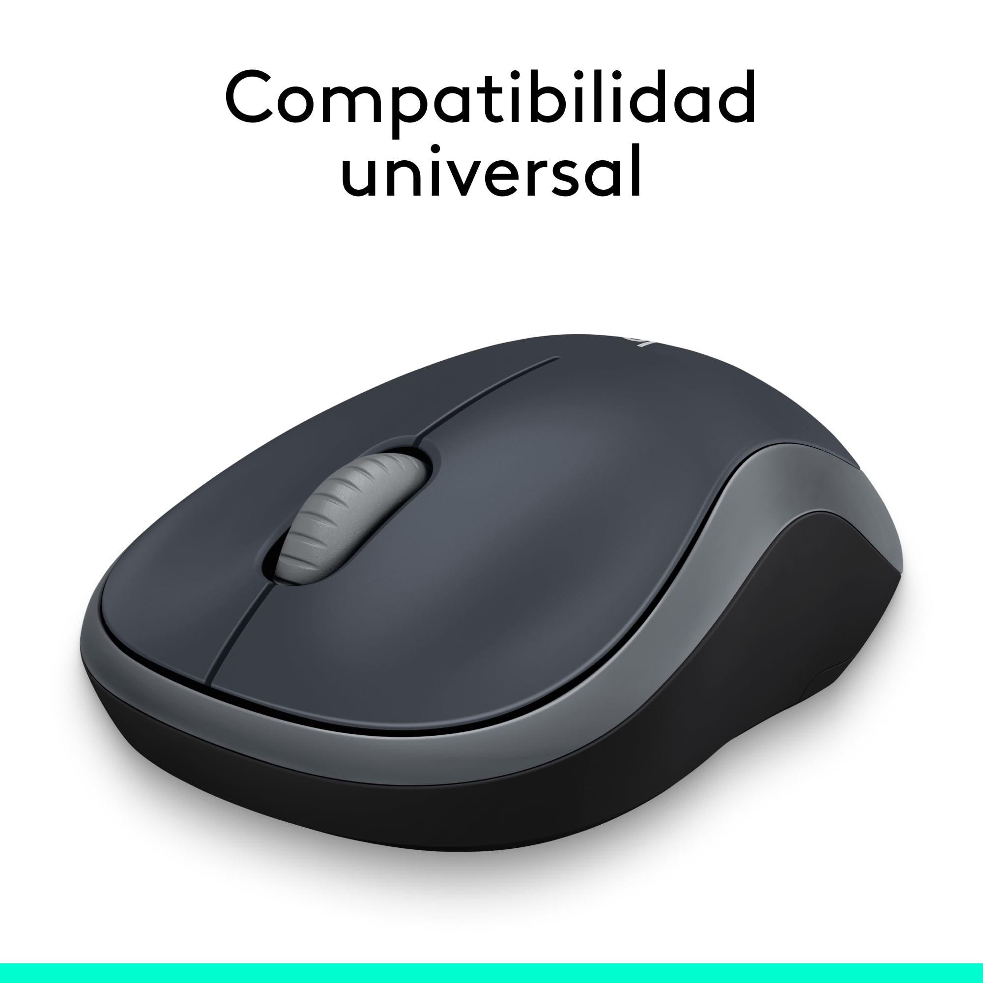 Logitech M185 Ratón Inalámbrico, 2,4 GHz con Mini Receptor USB, Batería 12 Meses, Seguimiento Óptico 1000 dpi, Ambidiestro, PC/Mac/Portátil - Gris