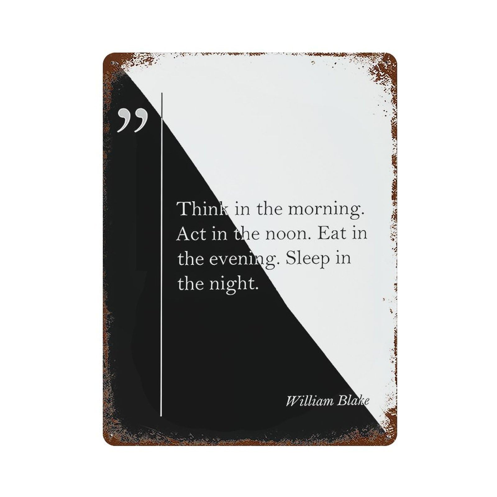 xiaoxiaoshen Think In The Morning By William Blake Wall Decor Art Metal Tin Poster Modern Home Decor Art Home Bar Shop Decorations Vintage Sign 40x30cm